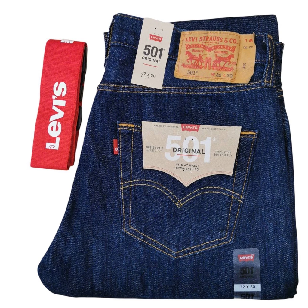 กางเกงยีนส์ Levi's 501 กางเกงผู้ชาย รุ่นยอดฮิต 0115 รับประกันแท้ 100%