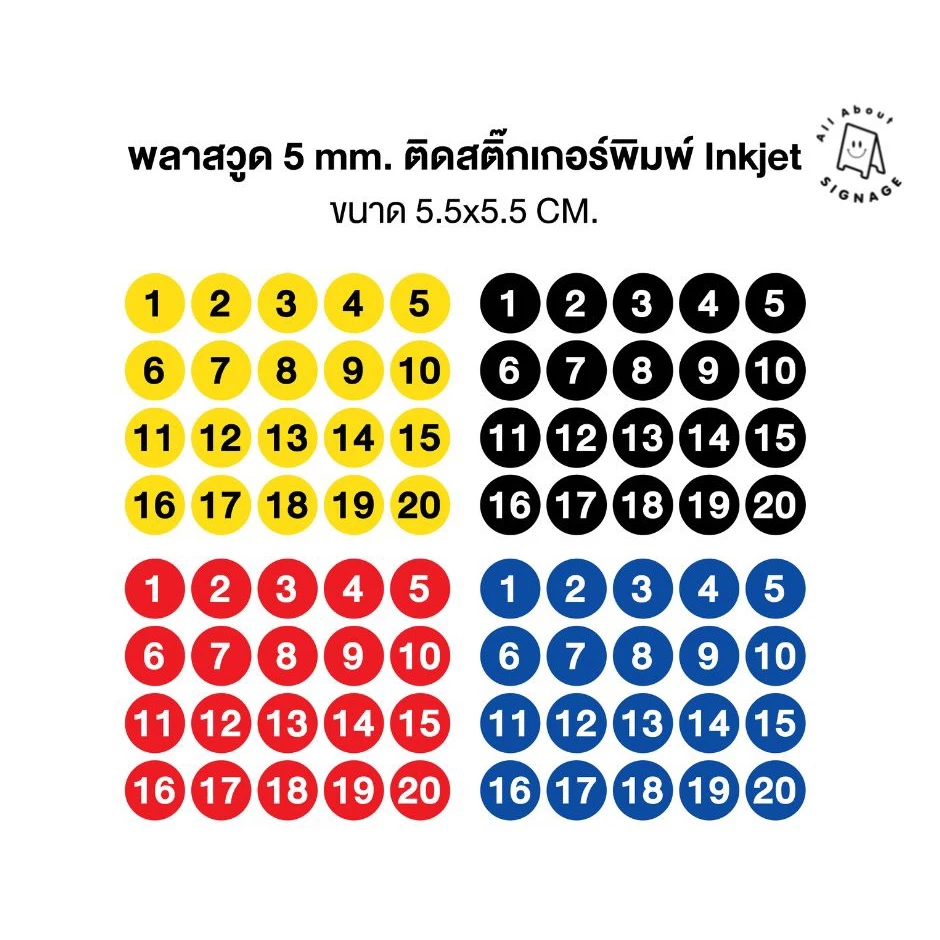 ป้ายเลขโต๊ะเซต เรียงเลข 10ชิ้น/20ชิ้น เลขโต๊ะน่ารักๆ บัตรคิว อะคริลิคสีขาว พลาสวูดสีขาว ติดตัวเลขสีดำ ป้ายโต๊ะ เลขโต๊ะ — ของมงคลหมวดเลขมงคล