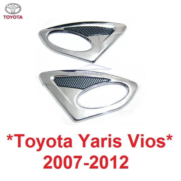 ครอบไฟแก้ม TOYOTA YARIS VIOS 2007 - 2012 ครอบแก้มข้าง โตโยต้า วีออส ยาริส 07-12 ครอบแก้ม แก้มข้าง ครอบไฟ 2008 2009 2010