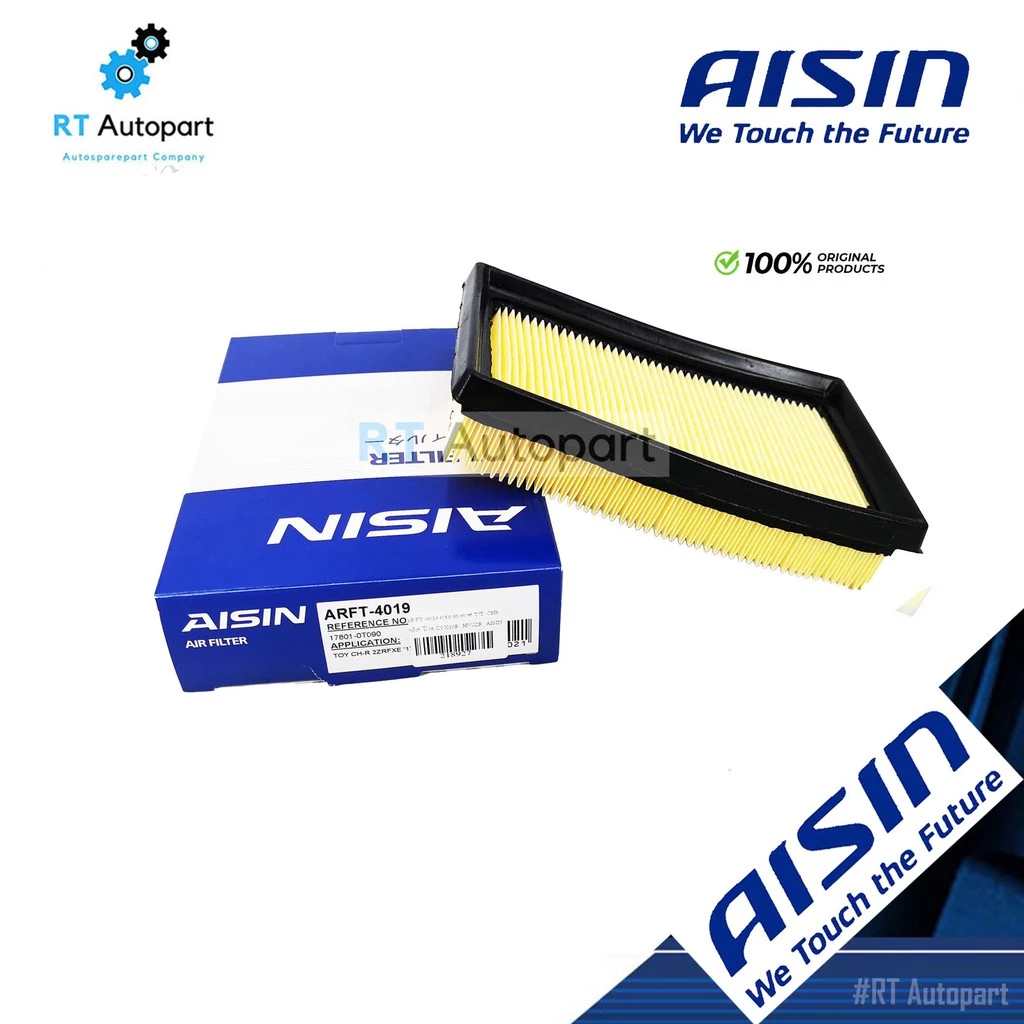 Aisin กรองอากาศ Toyota CH-R เครื่อง 2ZR-FXE Altis ปี18-23 Cross 1.8 2ZR-FXE Yaris Cross **Hybrid** / 17801-0T09