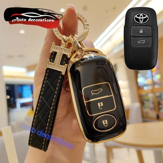 Toyota YARIS 2022-2023 เคสกุญแจรถ Toyota raize avanza YARIS ativ 2022-2024 vios 2023 YARIS CROSS 2023-2025 ปลอกกุญแจ 3 ปุ่ม