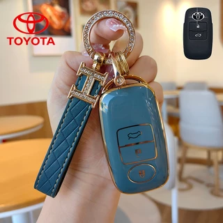 Toyota ฝาครอบพวงกุญแจสําหรับ Toyota YARIS 2022-2023/Raize/Avanza/YARIS ativ 22-24/Vios/YARIS CROSS 2023-2024 Remote Key Case
