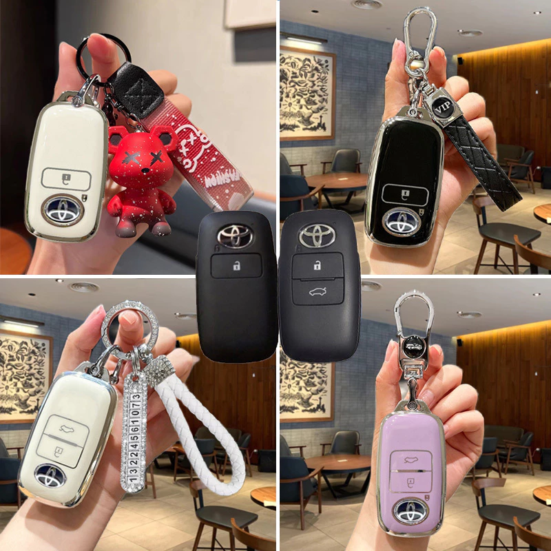 เคสกุญแจรีโมทรถยนต์ สําหรับ Toyota Yaris Cross Yaris Ativ Sports Veloz Raize Avanza