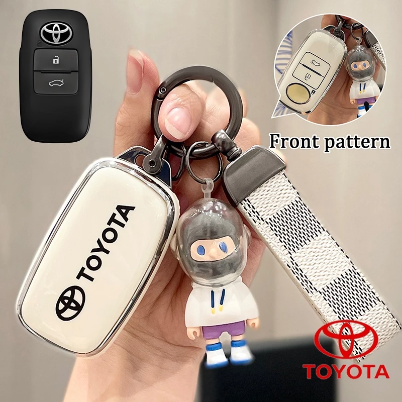 เคสกุญแจรถโตโยต้า Toyota YARIS ฝาครอบกุญแจสําหรับ Toyota YARIS 2022-2023/Raize/Avanza/YARIS ativ 2022-2024/Vios/YARIS CROSS 2023-2024
