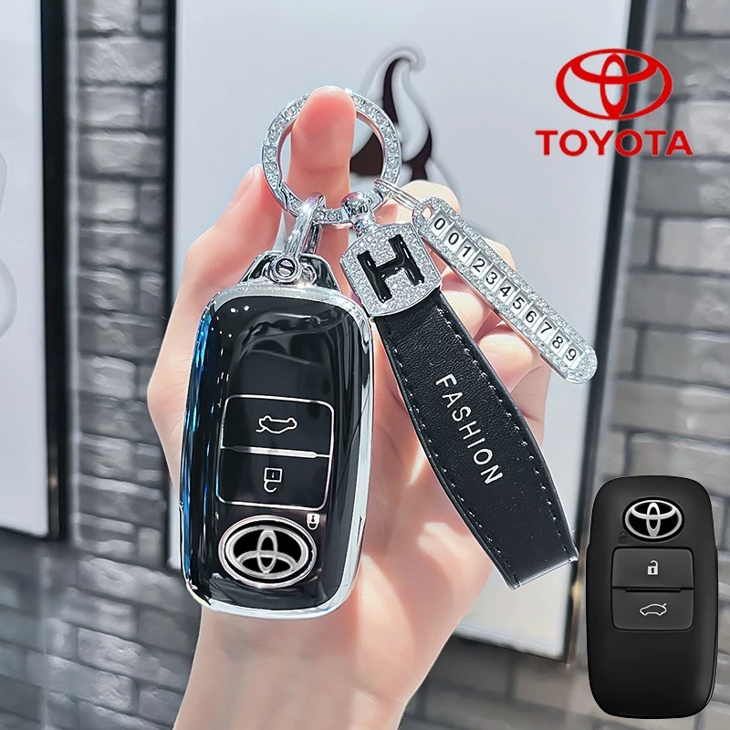 ฝาครอบกุญแจรถโตโยต้า Toyota Avanza Key Case เคสกุญแจรีโมทสําหรับ Toyota YARIS/Raize/Avanza/YARIS ativ/Vios/YARIS CROSS 2023-2024