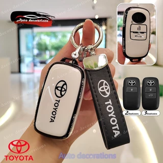 Toyota YARIS ativ / YARIS CROSS 2022-2025 เคสกุญแจรถอัจฉริยะ VELOZ Raize Avanza เคสกุญแจรถ 2/3 ปุ่มพวงกุญแจ