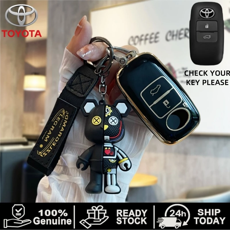 เคสกุญแจ Toyota YARIS 3 ปุ่ม Toyota raize avanza YARIS ativ/vios/YARIS CROSS TPU เคสรีโมตกุญแจรถยนต์ สําหรับ