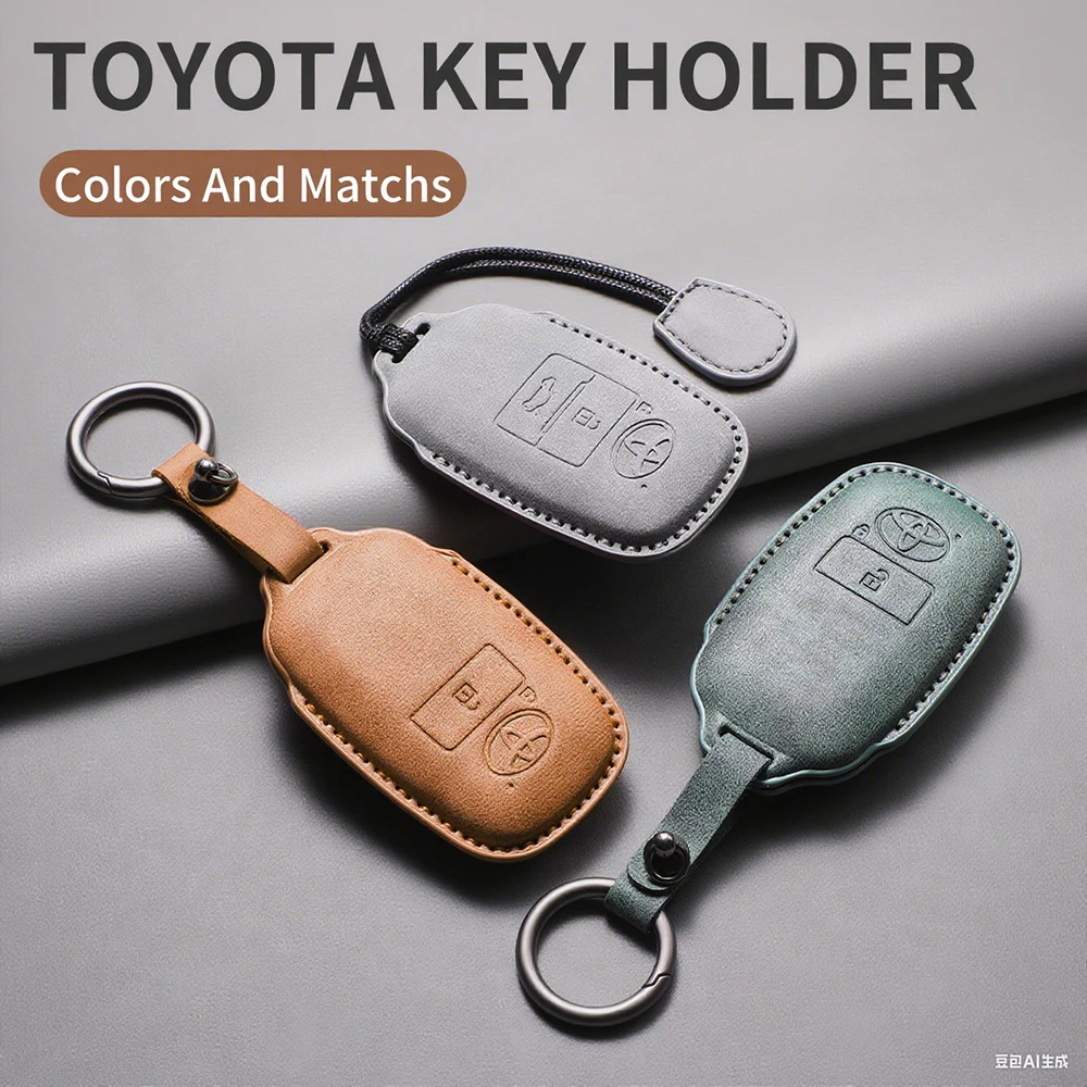 ป้องกันกุญแจรถสำหรับ Toyota veloz 2024 Vios 2024 Yaris ATIV 2022-2026  Yaris CROSS Vios 2023 avanza 2022 REMOTE Key Case FOB SHELL พวงกุญแจ