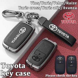 เคสกุญแจรีโมทรถยนต์โตโยต้าสําหรับ Vios/Yaris/Veloz/Avanza/Raize/Yaris cross/Yaris ativ สมาร์ทกุญแจรถพวงกุญแจ