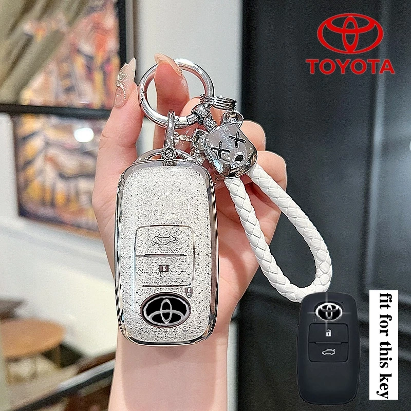 เคสกุญแจรีโมทรถยนต์โตโยต้า Toyota Yaris/Raize/Avanza เคสกุญแจ Toyota Yaris ativ/Vios/YARIS CROSS ฝาครอบกุญแจ