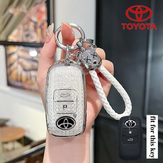 เคสกุญแจรีโมทรถยนต์โตโยต้า Toyota Yaris/Raize/Avanza เคสกุญแจ Toyota Yaris ativ/Vios/YARIS CROSS ฝาครอบกุญแจ