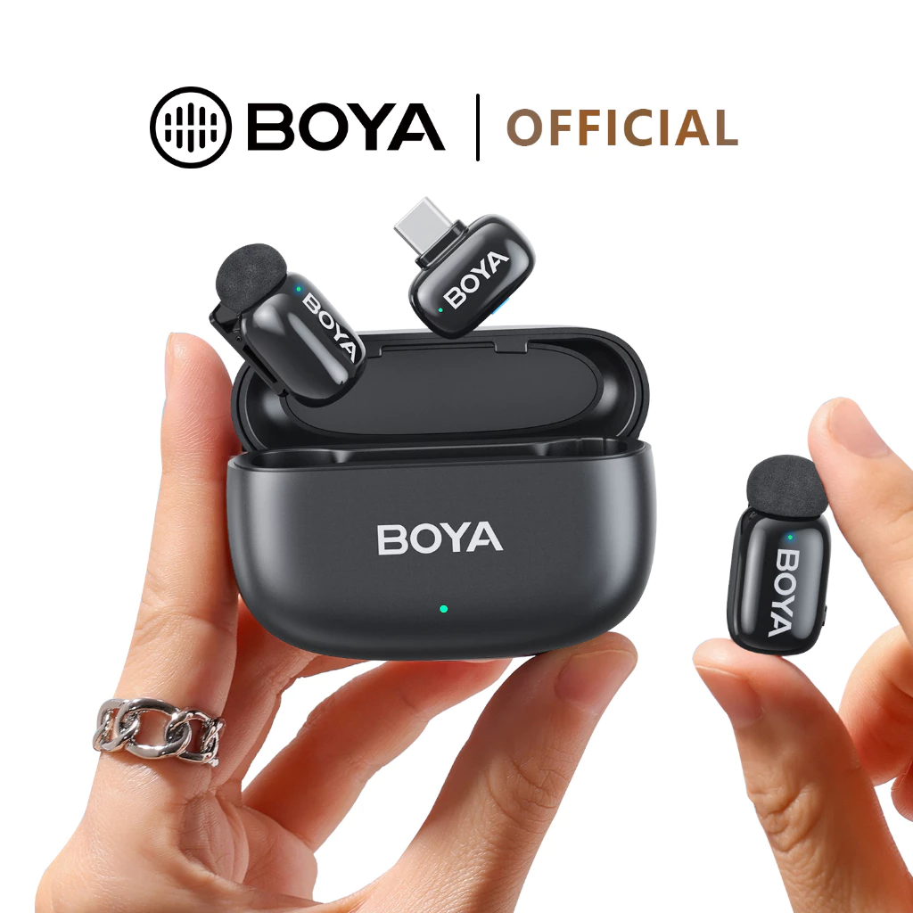 BOYA mini 2 ไมค์ไร้สาย ตัดเสียงรบกวน AI
