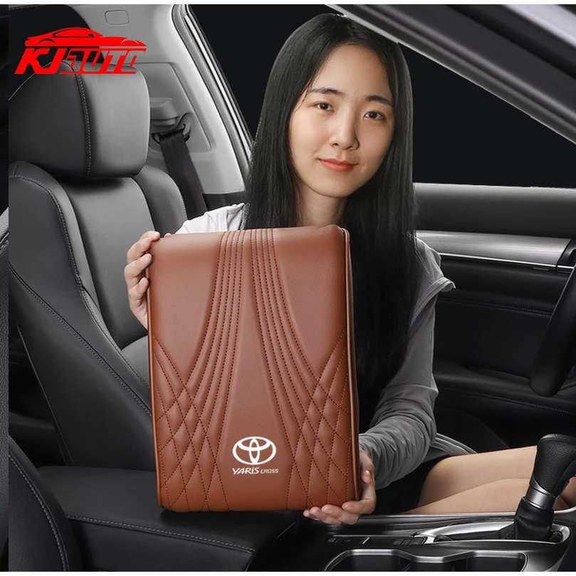 Toyota Yaris CROSS ที่เท้าแขนรถกล่อง Auto คอนโซลกลางหนังกล่องสําหรับ Yaris CROSS AC200 2022 2023 2024 GS HEV TRD GR กีฬาอุปกรณ์เสริม