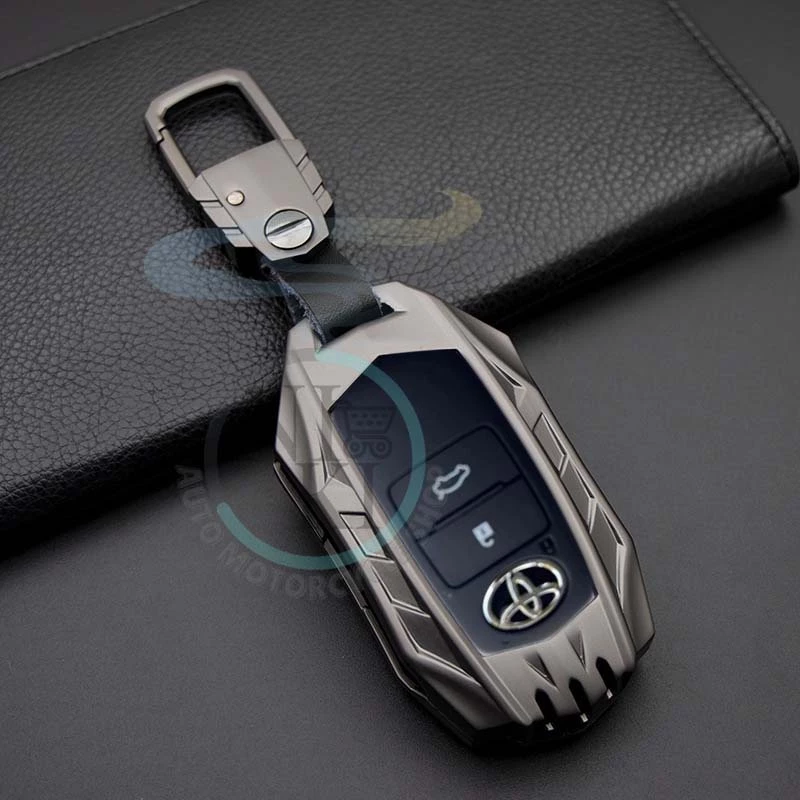 ปลอกกุญแจรีโมทรถยนต์ โลหะผสมสังกะสี สําหรับ Toyota Yaris Cross 2026-2025 Yaris Ativ 2022-2026