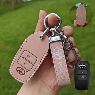 เคสกุญแจรีโมทรถยนต์ Toyota yaris cross ฝาครอบกุญแจรถผู ้ ถือหนัง RAV4 yaris ativ raize Vios 2023 veloz Camry Corolla altis hilux