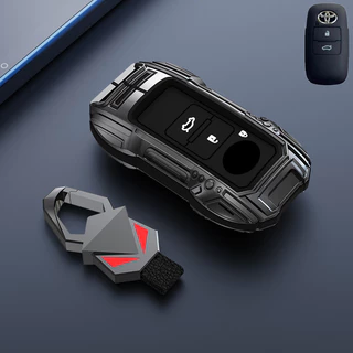 Toyota Vios 2024 Vios 2025 Yaris Cross 2024 Yaris Ativ ทุกรุ่นซิลิโคน Mech สังกะสีอัลลอยด์ฝาครอบกุญแจ Bats Eye Key Chain