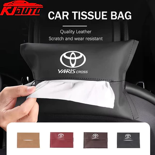 1/2pcs Toyota Yaris Cross รถกล่องกระดาษทิชชู Nappa หนังรถคอนโซลกลางคอนโซลผ้าเช็ดปากกล่อง Sun Visor เนื้อเยื่อสําหรับ Yaris Cross AC200 GS HEVTRD GR กีฬาอุปกรณ์เสริม