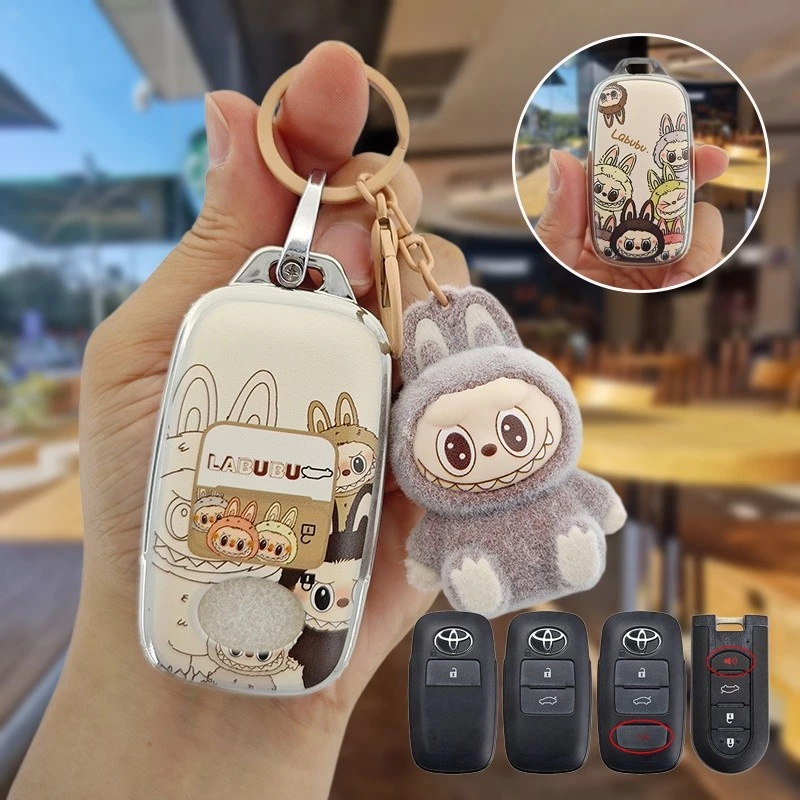 ที่ใส่กุญแจสําหรับ Toyota Yaris ativ 2023 พวงกุญแจ wigo Vios veloz ativa Yaris cross Raize เคสกุญแจรถยนต์ เคสกุญแจรีโมทรถยนต์