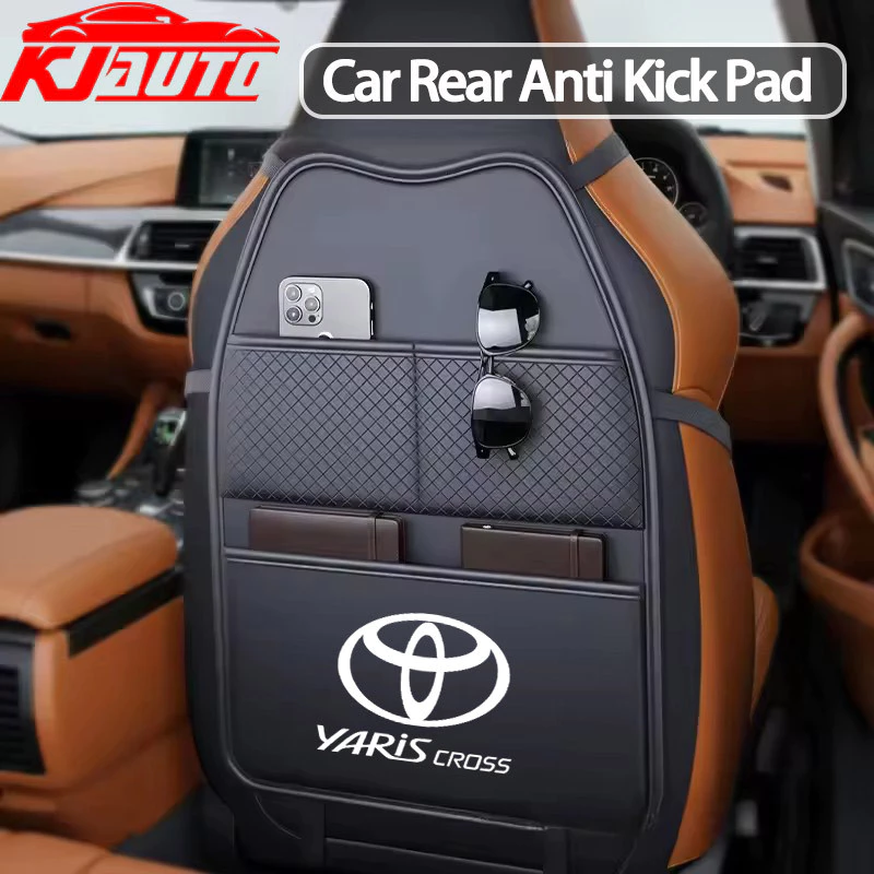 Toyota Yaris CROSS หนังรถที่นั่งกลับ Protector Kick Mat กระเป๋าแท็บเล็ตสําหรับ Yaris CROSS Xp210 AC200 2026 2027 2028 GS HEV