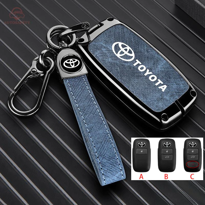 ป้องกันรถ Key Case พวงกุญแจสําหรับ Toyota Yaris Ative Yaris Cross Toyota ใหม่ Yaris Ativ กีฬา, โลหะผสมสังกะสีผู้ถือกุญแจ