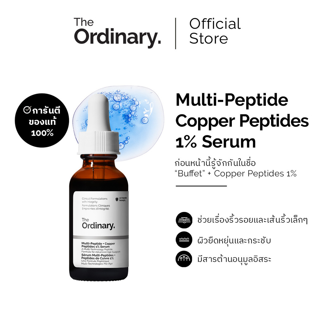 The Ordinary Multi-Peptide + Copper Peptides 1% Serum