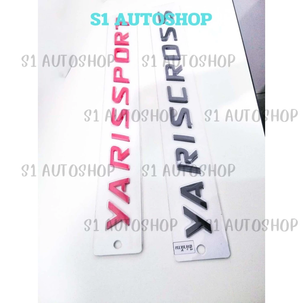 โลโก้ยาริสครอส Yaris Cross / Yaris Sport  มีสีให้เลือก ติดตั้งง่าย เท่ ติดทนนาน ( R )