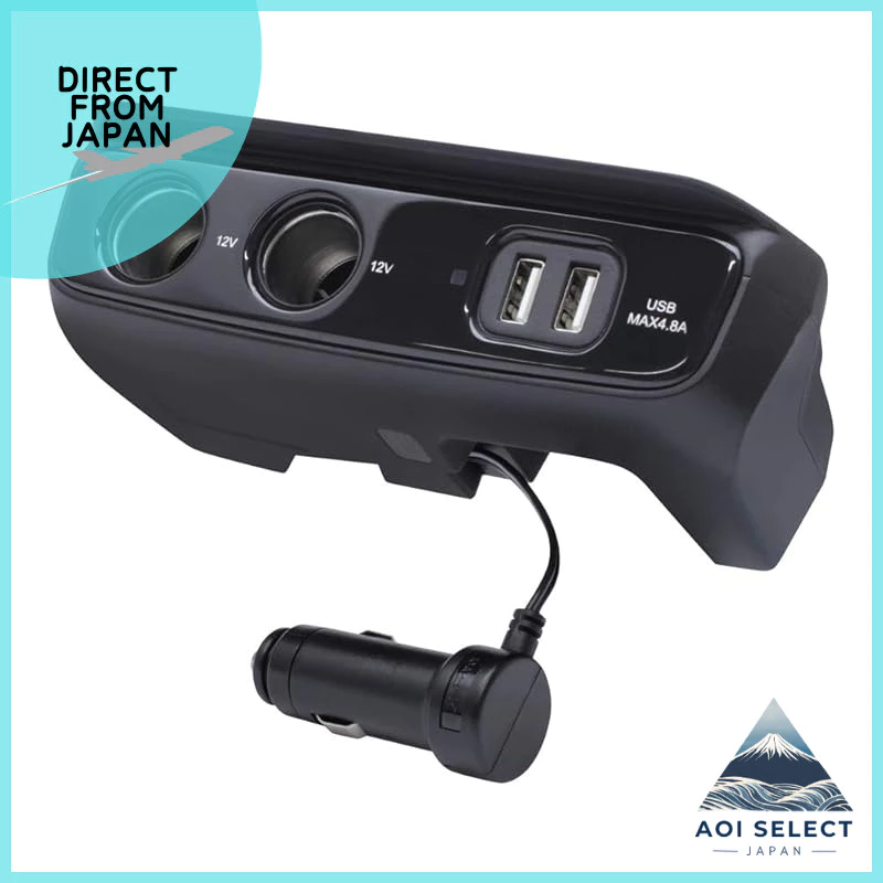Toyota Yaris Yaris Cross Power Socket Box USB Charger 2 Socket 2 USB Port Console Organizer MXPH10 MXPA10 MXPB10 MXPJ10 GR Yaris