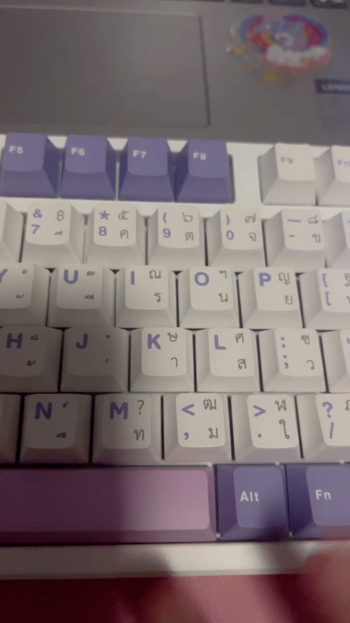 reviewร้านแนะนำHello Ganss HS75T Hotswap RGB Bluetooth Keyboard Thai Hotswap คีย์บอร์ดไร้สาย Mechanical Keyboard helloganss comment 0