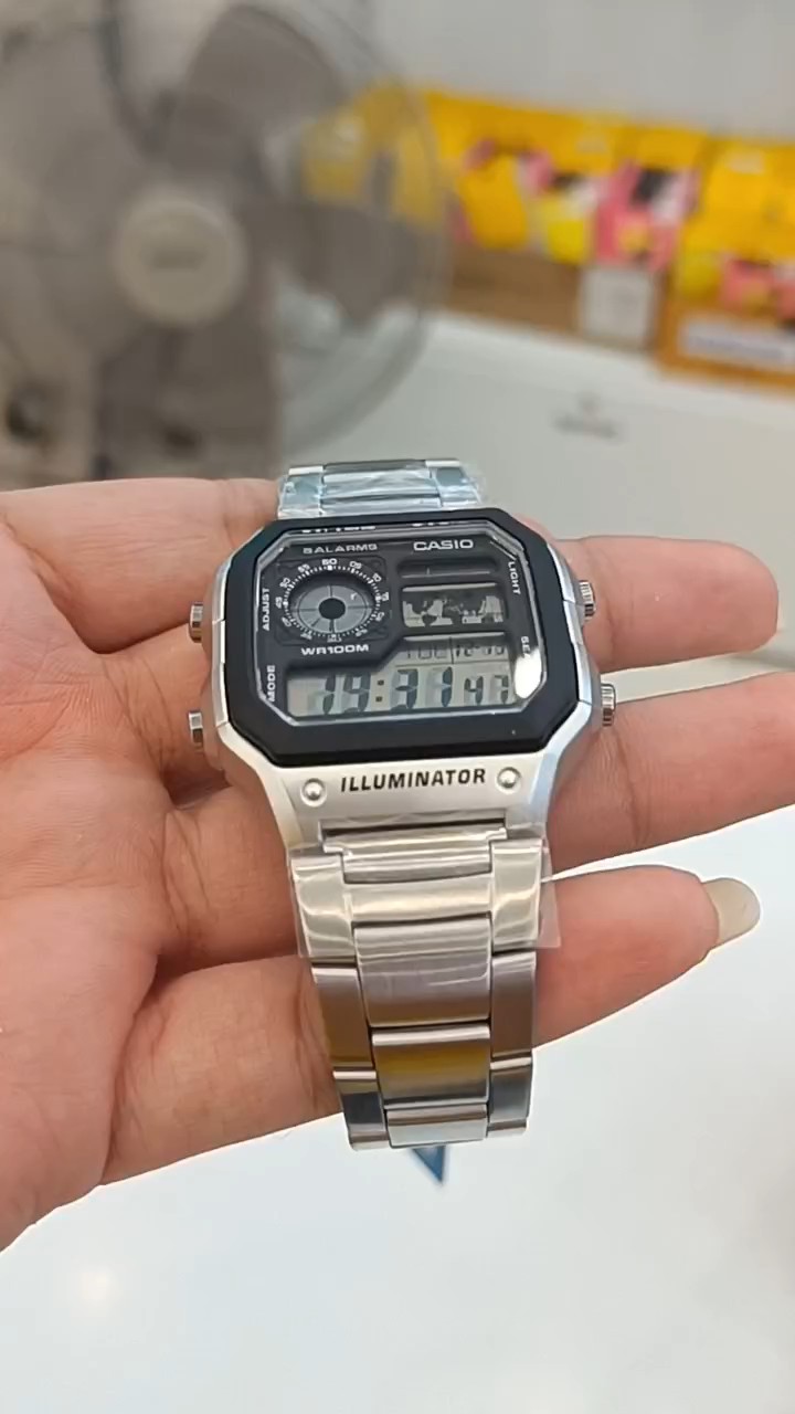 reviewร้านแนะนำcasio ของแท้ประกันศูนย์ นาฬิกาผู้ชาย รุ่น AE 1200WH AE 1200WHD SMILEYTIME ขายของแท้ ประกันcmg c thong comment 0
