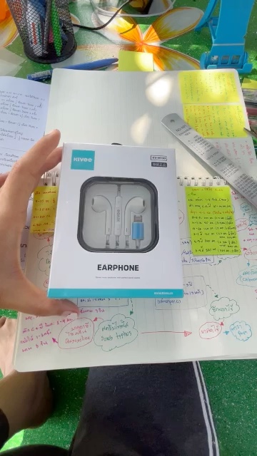 reviewKIVEE หูฟัง หูฟังอินเอียร i Phone แบบมีสาย หูฟัง 3 5mm Jack for Samsung Oppo HUAWEI หูฟังใช้สาย ของแท้100 earphone comment 0