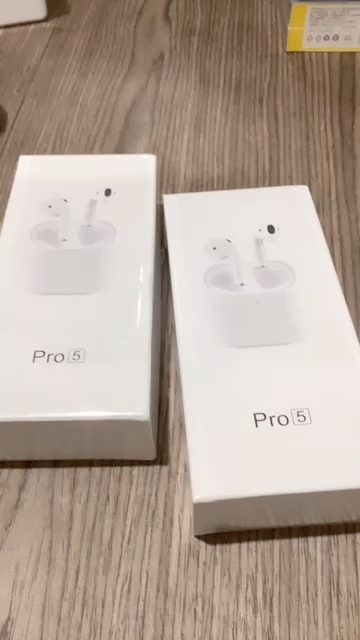 reviewPro4 pro5 หูฟังบลูทูธไร้สายหูฟัง TWS Hifi เสียงสเตอริโอ หูฟังเพลง ชุดหูฟังสําหรับเล่นเกม กีฬา สําหรับ Iphone Android comment 0