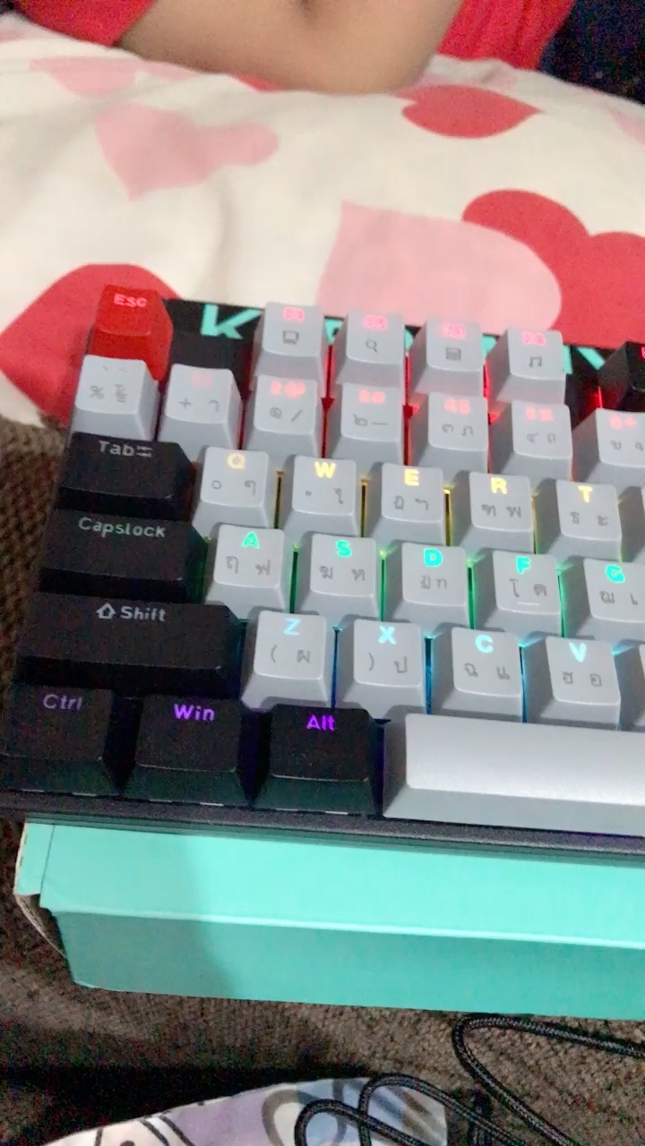 reviewร้านแนะนำ คีย์บอร์ดบลูสวิตช์กดเสียงดังคีย์แคปสีสวย ราคาถูกที่สุดOKER K458 BLUESWITCH Keyboard Gaming comment 0