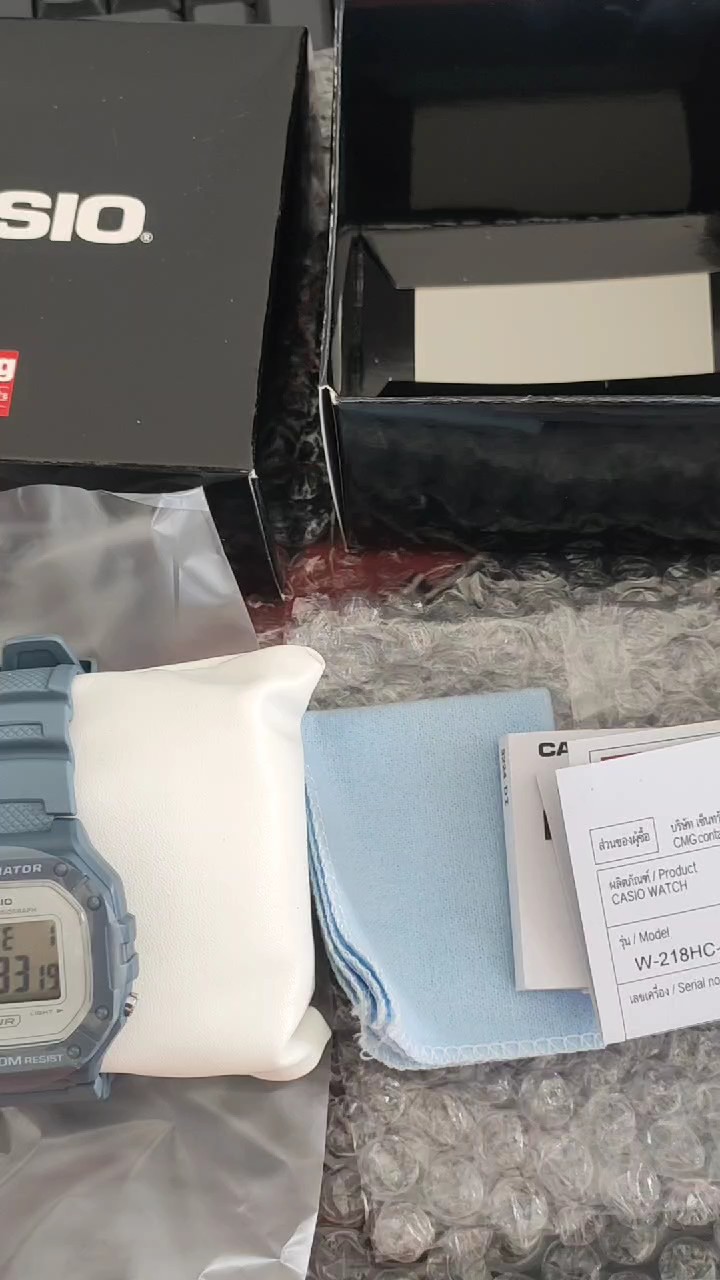reviewร้านแนะนำCasio นาฬิกาข้อมือผู้ชาย ผู้หญิง สายเรซิน รุ่น W 218H ของแท้ประกันศูนย์ CMG comment 0