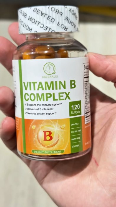 Vitamin B Complex 120 Capsules vitamin B complex cấp độ cao cấp | | B6, B12, CoQ10 + đầy đủ 8 loại vitamin B #thực phẩmbổ sung #cầncó #shoppee