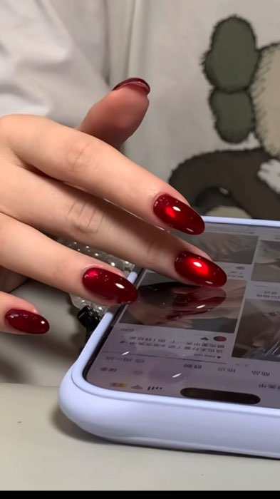 #màuhạtpha lê #móng #màugel #màuhạtpha lêđỏ