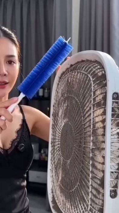 Quạt điện Bàn chải loại bỏ bụi Bàn chải làm sạch Bàn chải làm sạch cửa sổ Chổi quét bụi trong gia đình Đa chức năng #nhãn thuốc