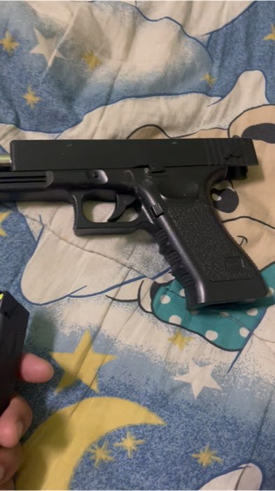 QC M1911 ทำจากพลาสติก (สีดำ / ทราย) 6MM - BB, ของเล่นเด็กปีนเขา, ล็อคขนาดเล็ก#ปืนของเล่น #เด็กเล่นได้