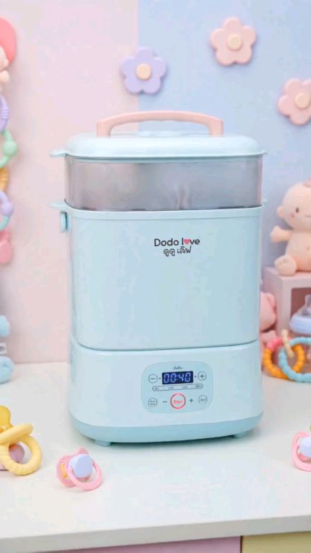 Dodo Love 4in1 hấp, sấy khô, diệt khuẩn 99,99%, có thể tan và làm ấm sữa, mọi chức năng trong một máy duy nhất, mẹ phải có! #máy_hơi_sữa #DodoLove #đồ_dùng_trẻ_em #đại_lý_shopee