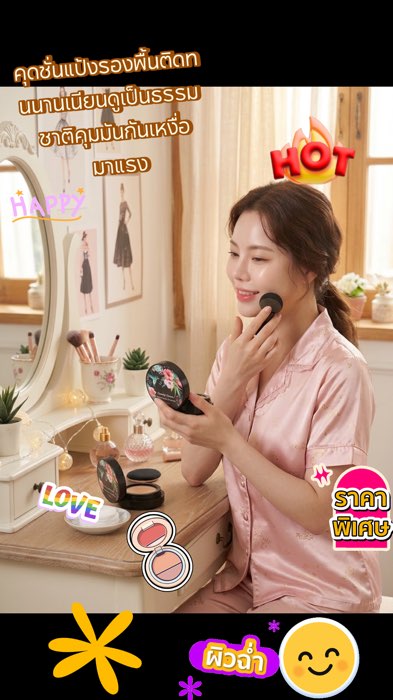 Sẵn có Fanzhen cushion BB cream, kem che khuyết điểm, đệm nấm tách, đệm BB cream, bộ trang điểm đầu nấm, đệm trang điểm nude tự nhiên, kem làm đẹp