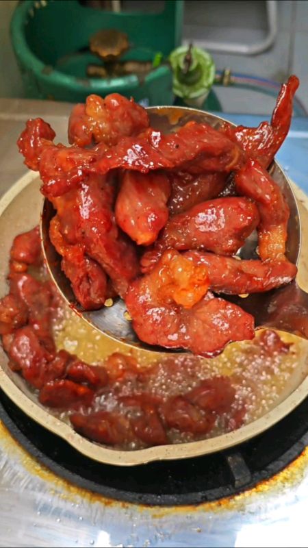 Sườn cổ heo khô #thịt heo khô #sườn cổ heo khô