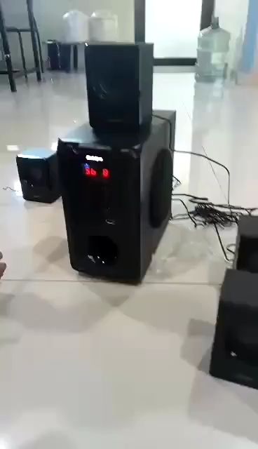 ลำโพง ซับวูฟเฟอร์ ลำโพงบลูทูธ ลําโพงโฮมเธียเตอร์ Bluetooth 5.1 สามารถเชื่อมต่อคอมพิวเตอร์ โทรศัพท์/ดิสก์ U FM#ลำโพง #ซับวูฟเฟอร์