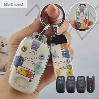 ฝาครอบกุญแจรถโตโยต้า Toyota Yaris ativ cross 2013 raize Vios 2023 veloz Yaris cross wigo TPU เคสกุญแจรถยนต์ เคสกุญแจรีโม