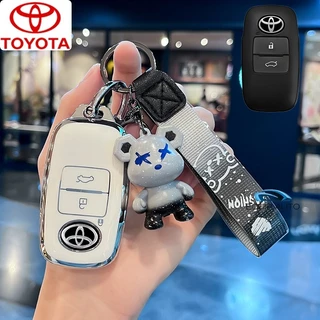 เคสกุญแจรถโตโยต้า Toyota Avanza Key Cover Remote Key Case สําหรับ Toyota YARIS/Raize/Avanza/YARIS ativ/Vios/YARIS CROSS