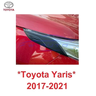 คิ้วไฟหน้า TOYOTA YARIS ATIV 4ประตู 5ประตู 2017 - 2021 คิ้ว ครอบไฟหน้า โตโยต้า ยาริส เอทีฟ ของแต่งยาริส แต่งไฟ ขอบไฟ