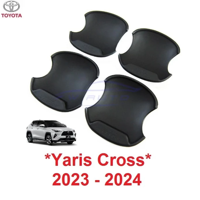 ถาดรอง มือเปิด ประตู Toyota Yaris Cross 2023 2024 2025 โตโยต้า ยาริส ครอส เบ้า ถ้วยรองมือ กันรอย เบ้ารอง ดำด้าน