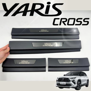 Yaris Cross 2024-2025 กันรอยบันได ชายบันได สคัพเพลท ยาริสครอส ชุปดำ สแตนเลส