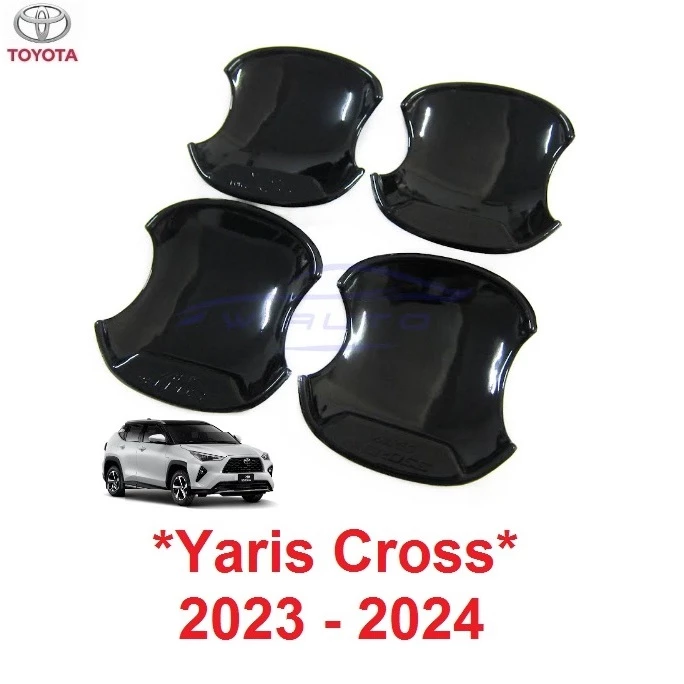 ถาดรอง มือเปิด ประตู Toyota Yaris Cross 2023 2024 2025 โตโยต้า ยาริส ครอส เบ้า ถ้วยรองมือ กันรอย เบ้ารอง ดำเงา ดำด้าน