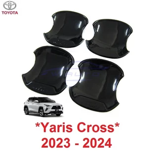 ถาดรอง มือเปิด ประตู Toyota Yaris Cross 2023 2024 2025 โตโยต้า ยาริส ครอส เบ้า ถ้วยรองมือ กันรอย เบ้ารอง ดำเงา ดำด้าน