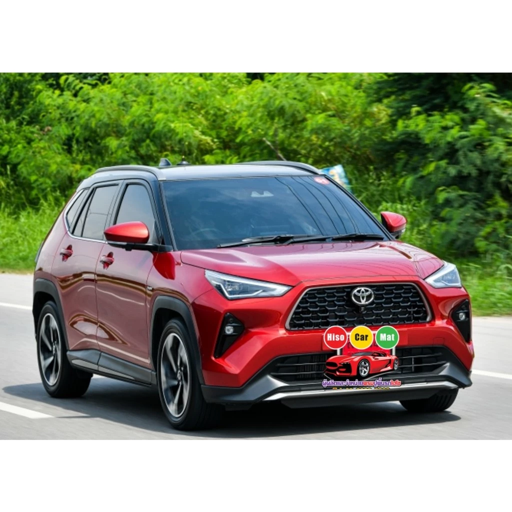 Toyota Yaris Cross 5ประตู 2024-26 ใหม่ล่าสุด พรมหนังไฮโซเข้ารูป6D เต็มคันรวมท้ายรวมปิดเบาะหลังรวม6ชิ้น ยาริส ครอส
