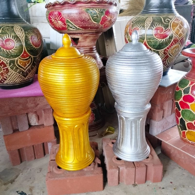 โอ่งฮวงจุ้ย โอ่งมงคล พร้อมขาตั้ง โอ่งสวยงาม ประดับ ตกแต่งบ้าน ตกแต่งร้าน ของขวัญ ของฝาก โอ่งขึ้นบ้านใหม่ เสริมฮวงจุ้ย — ของมงคลหมวดไลฟ์สไตล์และของขวัญ